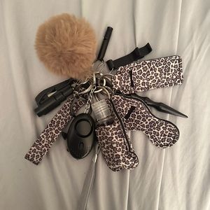 Cheetah Print Safety keychain